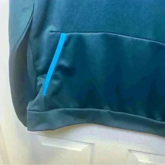 Boys Under Armour Fleece Big Logo Hoodie, Size YLG, Color Blue Note/Radar Blue - Picture 3 of 10